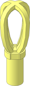 Minifig Whisk with Notch in Handle