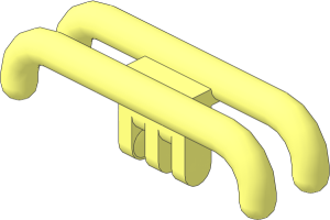 Train Pantograph Shoe with Three Finger Hinge