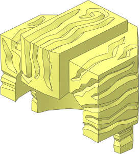 Minifig Hair Trapezoid Swept Back