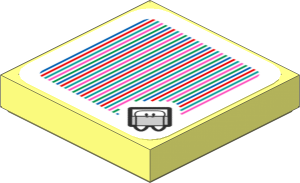 Tile 2 x 2 with Bar Code and Fliprus Pattern