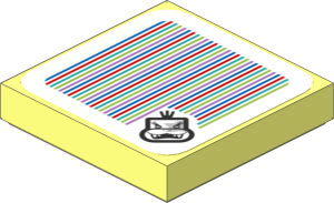 Tile 2 x 2 with Bar Code and Morton Pattern