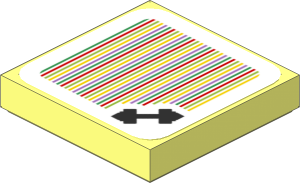 Tile 2 x 2 with Bar Code and Gym / Dumbbell Pattern