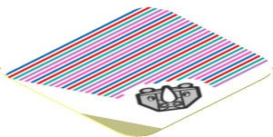 Sticker 1.8 x 1.8 with Bar Code and Rambi
