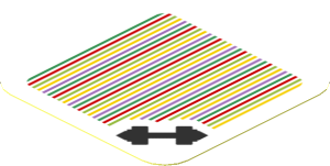 Sticker 1.8 x 1.8 with Bar Code and Gym / Dumbbell