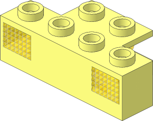 Electric Light Prism  1 x  4 Holder with Trans-Yellow Prism
