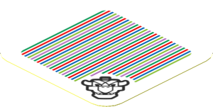 Sticker 1.8 x 1.8 with Bar Code and Dry Bowser