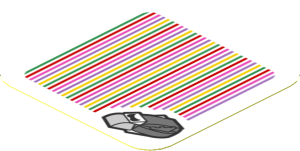 Sticker 1.8 x 1.8 with Bar Code and Cooligan