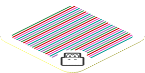 Sticker 1.8 x 1.8 with Bar Code and Red Koopa Troopa