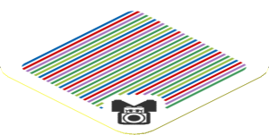 Sticker 1.8 x 1.8 with Bar Code and Birdo