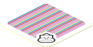 Sticker 1.8 x 1.8 with Bar Code and Sumo Bro