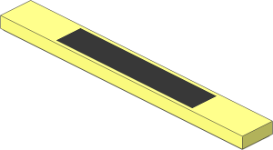Tile  1 x  8 with "LO-TECH" Pattern