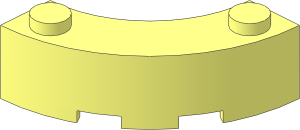 Brick  3 x  3 Corner Round