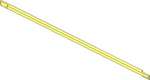 ~Train Track  9V Straight - Metal Rail
