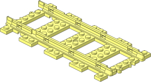 ~Train Track  9V Straight - Plastic Part