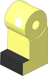 Minifig Leg Right with White Button, Black Shoe and Black Line on Side Pattern