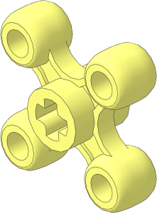 Technic Gear  4 Knob 45°