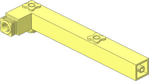 Scala Support  4 x 18 Bent 90 Degrees - with Connectors - Type 2