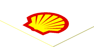 Sticker  1.0 x  1.3 with Shell Logo 1971