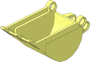 Technic Excavator Bucket  4 x  4 x  9