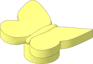 Animal Butterfly with Stud Tube