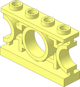 Fence Ornamented  1 x  4 x  2 with Circles