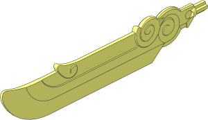 Constraction Sword 15L with Swirls and Spike with Axle
