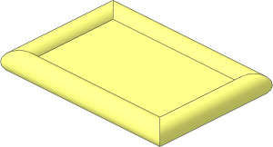 Minifig Serving Tray  2 x  3