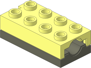 Electric Brick  2 x  4 Sensor Touch - Body Assembly
