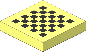 Tile  2 x  2 with Black Checkered Pattern