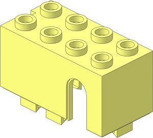 ~Electric Brick  2 x  4 x  1.667 Sensor Rotation - Top