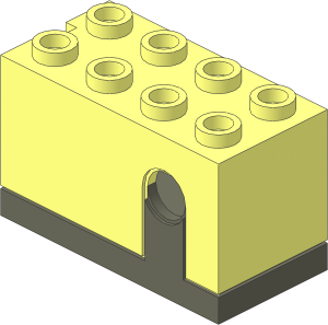 Electric Brick  2 x  4 x  1.667 Sensor Rotation - Body Assembly
