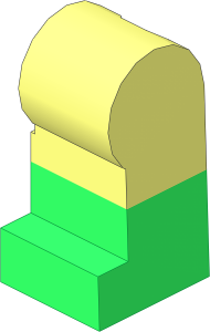 Minifig Leg Left with Bright Green Lower Leg Pattern