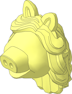 Minifig Head Muppet Pig Girl