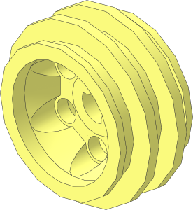 Wheel 12 x 20 with Technic Axle Hole and 6 Pegholes