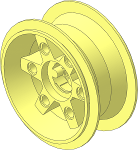 Wheel Rim 32 x 56 with Peghole and 6 Spokes with Pegholes