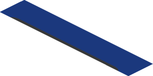 ~Sticker  1.9 x  1.8 with Ford and MS-RT Logos on Blue Background - Fifth Face