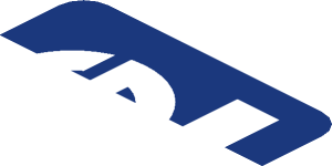 ~Sticker  0.8 x  1.6 with Black Triangle and White Sparco Logo on Blue Background Left - First Face