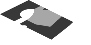 ~Sticker  0.8 x  1.6 with Headlamp on White Background Right -  Second Face