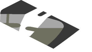 ~Sticker  0.8 x  1.6 with Headlamp on White Background Right -  Third Face