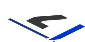 ~Sticker  4.0 x  1.8 with Black "2" on Blue and White Background - Second Face