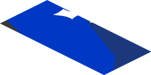~Sticker  0.8 x  1.9 with M-SPORT Logo on Black and Blue Background Right - Third Face