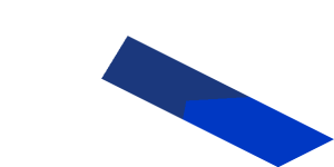 ~Sticker  1.8 x  1.9 with Black Air Vent on Blue and White Background - Third Face