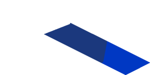 ~Sticker  1.8 x  1.9 with Black Air Vent on Blue and White Background - Fourth Face