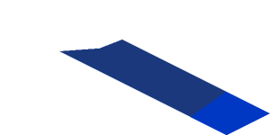~Sticker  1.8 x  1.9 with Black Air Vent on Blue and White Background - Fifth Face