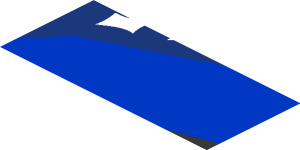 ~Sticker  0.8 x  1.9 with M-SPORT Logo on Black and Blue Background Right - Third Face