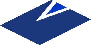 ~Sticker  0.8 x  4.0 with Light Blue Triangles on Blue Background - Third Face