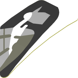 Sticker  0.8 x  1.6 with Headlamp on White Background Right (Formed) (Needs Work)