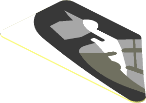 Sticker  0.8 x  1.6 with Headlamp on White Background Left (Needs Work)