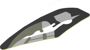 Sticker  0.8 x  1.6 with Headlamp on White Background Left (Formed) (Needs Work)