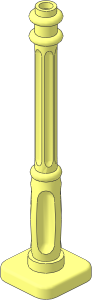 Support  2 x  2 x  7 Lamppost with  4 Base Flutes
